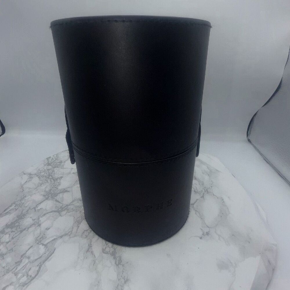 MORPHE Black Leather Cylindrical Brush Case